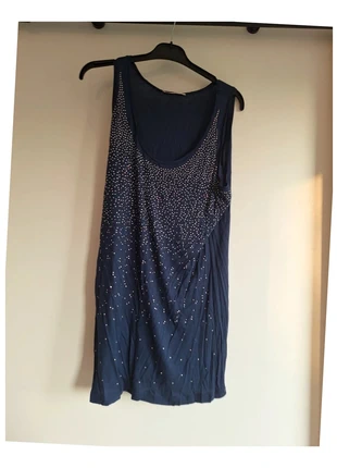 Débardeur bleu marine à strass Camaïeu femme XL, marque: Camaïeu, état: Très bon état, taille: XL / 42 / 14, 4,00 €, 4,90 € Protection acheteurs (Pro) incluse