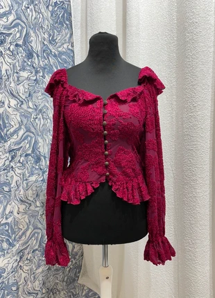 Anthropologie velvet long sleeve top, brand: Anthropologie, condition: New with tags, size: L / 12, £45.00, £47.95 includes Buyer Protection Pro