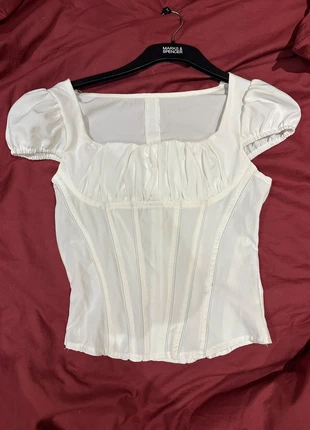 Cream milkmaid top, brand: milkmaid, condition: Very good, size: S / 8, £5.00, £5.95 includes Buyer Protection