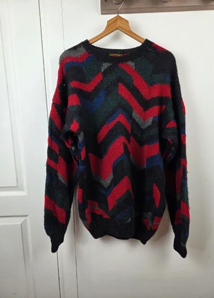 Pull Vintage Funky multicolore Oversize taille L, merk: Funky, staat: Heel goed, maat: L, € 19,90, € 21,60 inclusief Kopersbescherming Pro