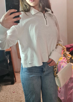 Pull femme Hollister col zippé boyfriend taille S-36, marke: Hollister, zustand: Sehr gut, größe: S / 36 / 8, 5,50 €, 6,48 € inklusive Vinted-Käuferschutz