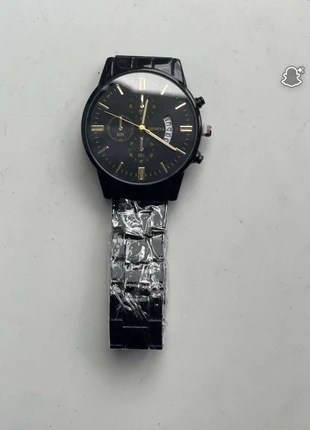 Men’s Black & Gold Quartz Watch – Business Calendar Wristwatch, Industrial Casual Style, condition: New with tags, size: One size, £6.99, £8.04 includes Buyer Protection