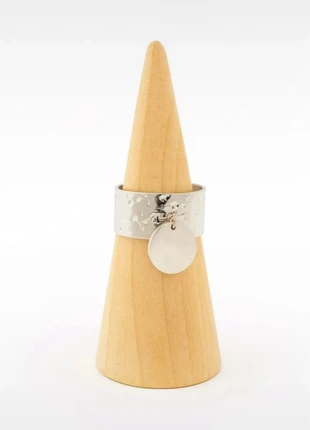 Bague femme argentée en acier, inoxydable, ajustable, condition: Very good, size: Adjustable, €10.00, €11.20 includes Buyer Protection