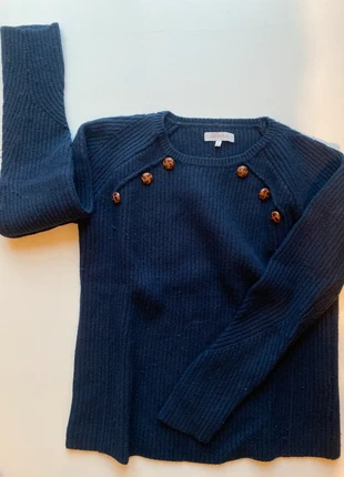 Pull cotelé bleu boutons chic, marca: Magnifique, estado: Muito bom, tamanho: M / 38 / 10, €10.00, €11.20 inclui Proteção do Comprador