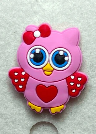 Jibbitz bedel voor Crocs schoenen klompen - uiltje, staat: Heel goed, € 1,00, € 1,75 inclusief Kopersbescherming