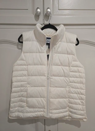 Doudoune sans manches blanc cassé, marque: Lands' End, état: Neuf avec étiquette, taille: XL / 42 / 14, 59,00 €, 62,65 € Protection acheteurs incluse