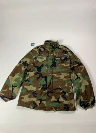 Vintage Small Long Camo Military ARMY Cold Weather Coat Jacket Liner Hood 7080/9404 M65 OG-107, marque: Army, état: Bon état, taille: S, 65,00 €, 68,95 € Protection acheteurs (Pro) incluse