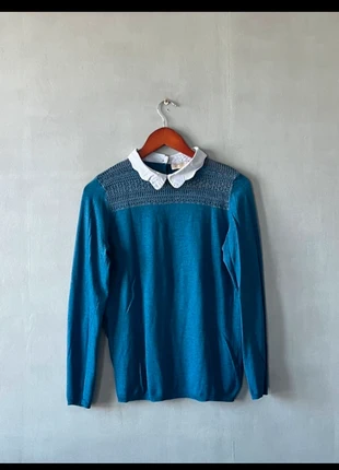 Pull bleu dentelle Season, brand: Season, condition: Very good, size: L / 40 / 12, €12.00, €13.30 includes Buyer Protection