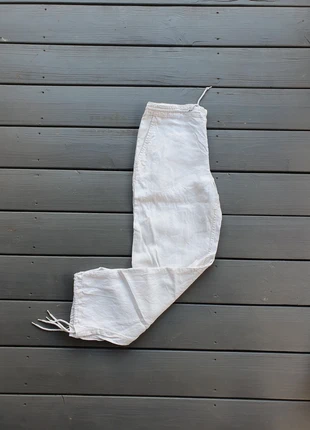Pantalon en lin H&M – Taille 30 Blanc, marque: H&M, état: Très bon état, taille: M, 4,60 €, 5,53 € Protection acheteurs incluse