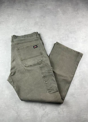 Pantalon dickies single knee workwear baggy vert/gris patiné vintage - Taille 38x30, brand: Dickies, condition: Very good, size: W38, €19.00, €20.65 includes Buyer Protection Pro