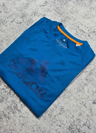 T-shirt Adidas Bleu Climalite Sport Logo Taille S, brand: adidas, condition: Very good, size: S, €19.95, €21.65 includes Buyer Protection Pro