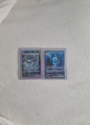 Aquali 149/131 évolution prismatiques et tortank 200/165 de 151, marke: Pokémon, zustand: Neu, mit Etikett, 1,00 €, 1,75 € inklusive Vinted-Käuferschutz