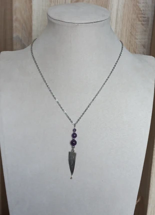 Collier triangle antique et améthyste, estado: Muy bueno, 15,00 €, 16,45 € Protección al comprador Pro incluida