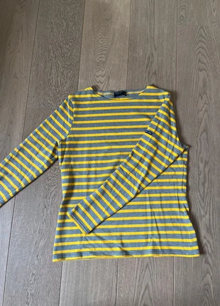 Pull Saint James jaune et gris, marque: Saint James, état: Neuf sans étiquette, taille: S / 36 / 8, 58,00 €, 61,60 € Protection acheteurs incluse