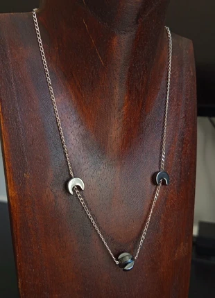 Collar minimalista bohemio de plata 925 con hematites, estado: Muy bueno, 5,00 €, 5,95 € Protección al comprador incluida