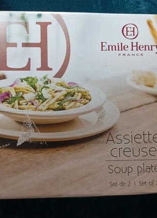 2 Assiettes creuses Emile Henry neuves, marque: Emile Henry, état: Neuf avec étiquette, 19,00 €, 20,65 € Protection acheteurs incluse