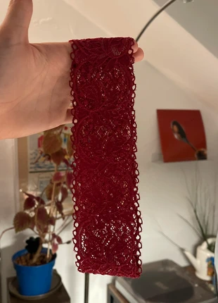 Bandeau en dentelle bordeaux élastique - fait main, marca: Fait Main, estado: Nuevo con etiquetas, 5,00 €, 5,95 € Protección al comprador incluida