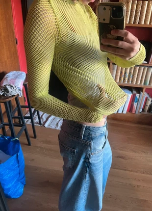 Haut vert, pomme en filet, marque: Inconnu, état: Très bon état, taille: XS / 34 / 6, 10,00 €, 11,20 € Protection acheteurs incluse