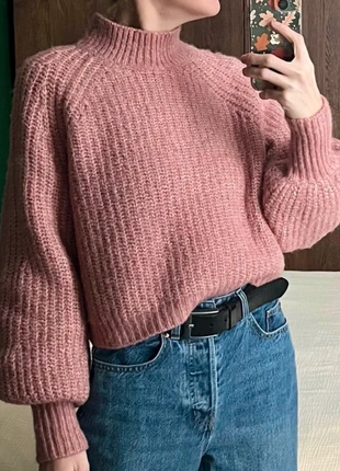 Pull manches ballon court vieux rose Zara T.S, brand: Zara, condition: Very good, size: S / 36 / 8, €17.00, €18.55 includes Buyer Protection Pro