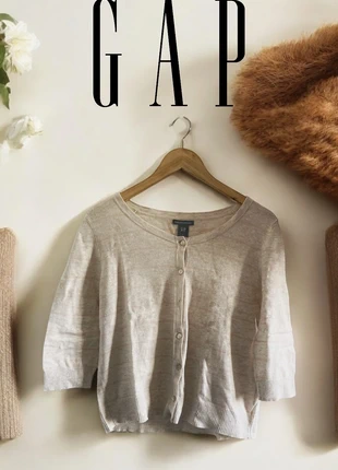 GAP Cotton-Cashmere Cardigan – Soft Neutrals – Timeless Elegance, merk: Cashmere, staat: Heel goed, maat: L / 40 / 12, € 18,00, € 19,60 inclusief Kopersbescherming