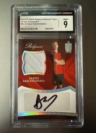 Alexis Saelemaekers – Patch Autograph /30 (Slab – CGC 9), marke: Panini, zustand: Neu, mit Etikett, 119,99 €, 126,19 € inklusive Vinted-Käuferschutz