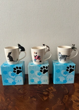 Lot de 3 mugs Cat Collection Aiyara Homestore – Vintage neufs avec boîtes, marque: aiyara homestore, état: Neuf avec étiquette, 50,00 €, 53,20 € Protection acheteurs incluse