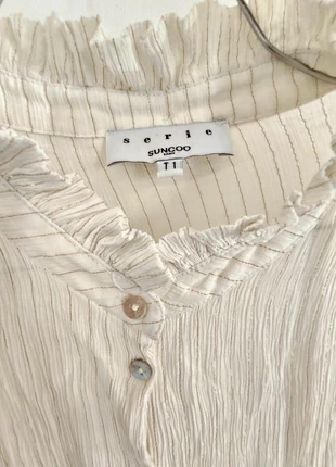 SUNCOO chemisier soie & fil métallisé T.1, marke: suncoo, zustand: Sehr gut, größe: S / 36 / 8, 9,90 €, 11,10 € inklusive Vinted-Käuferschutz