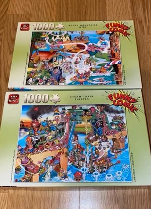 Two 1000pcs Jigsaw Puzzles Colorful Fun for Kids and Adults, staat: Heel goed, € 7,00, € 8,05 inclusief Kopersbescherming