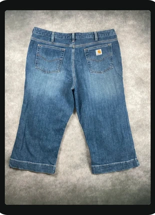 Pantacourt / Short Long en Jean Carhartt Femme – Taille XL – Coupe Tendance & Confort Estival, marke: Carhartt, zustand: Sehr gut, größe: XL / 42 / 14, 35,00 €, 37,45 € inklusive Vinted-Käuferschutz