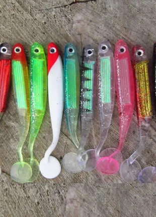 10 x soft fishing lures, brand: Hengjia, condition: New without tags, £3.00, £3.85 includes Buyer Protection Pro