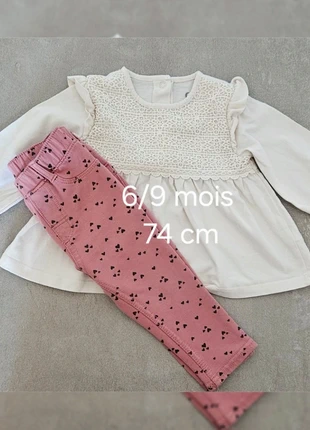 Ensemble bébé fille 6/9 mois 74 cm, marque: C&A, état: Bon état, taille: 6-9 mois / 68 cm, 4,00 €, 4,90 € Protection acheteurs incluse