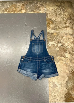 Salopette short USA en jean bleu Vintage, marke: Vintage Dressing, zustand: Sehr gut, größe: M / 38 / 10, 8,00 €, 9,10 € beinhaltet Vinted-Käuferschutz Pro