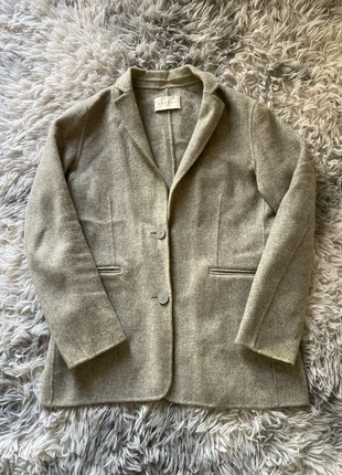 Blazer veste de costume classe en laine Sandro Taille S / 36 Couleur gris, marque: Sandro, état: Très bon état, taille: S / 36 / 8, 110,00 €, 116,20 € Protection acheteurs incluse