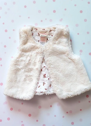 Cardigan veste sans manches fausse fourrure 18 mois - 80cm, marque: Du Pareil au Même, état: Très bon état, taille: 12-18 mois / 80 cm, 3,00 €, 3,85 € Protection acheteurs incluse