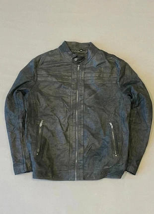 Vintage Black Leather Bomber Jacket – Handcrafted Urban Luxury 📴, marque: Vintage Dressing, état: Très bon état, taille: L, 42,00 €, 44,80 € Protection acheteurs incluse