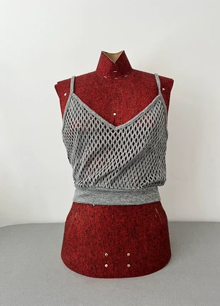 Party top argenté Zara ajouré – Y2K / soirée, marque: Zara, état: Très bon état, taille: S / 36 / 8, 5,00 €, 5,95 € Protection acheteurs incluse