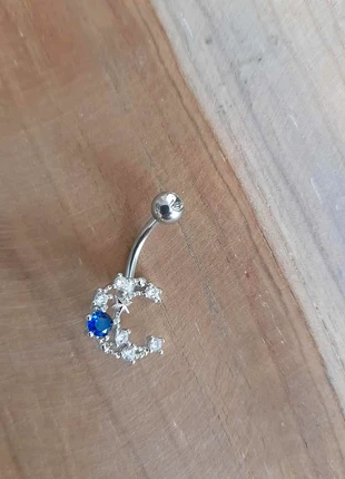 Piercing nombril en acier et zircon neuf, marque: Fantaisie, état: Neuf sans étiquette, 4,99 €, 5,94 € Protection acheteurs incluse