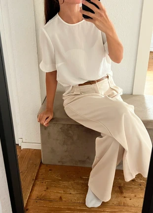 Bluse weiß kurzarm Shirt Office Büro Business 34 xs, marque: H&M, état: Très bon état, taille: XS / 34 / 6, 2,00 €, 2,80 € Protection acheteurs incluse