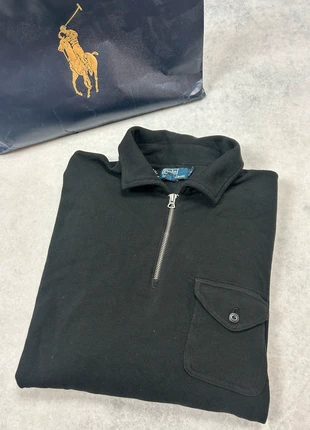Half zip Ralph Lauren Noir col camionneur 1/4 zip logo brode -XL, marke: Ralph Lauren, zustand: Sehr gut, größe: L, 25,00 €, 26,95 € inklusive Vinted-Käuferschutz