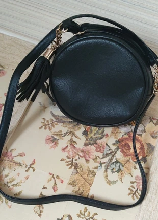 #BO2 Bolso clutch bombonera redondo piel sintética negro Atmosphere, marque: Atmosphere, état: Très bon état, 8,00 €, 9,10 € Protection acheteurs incluse