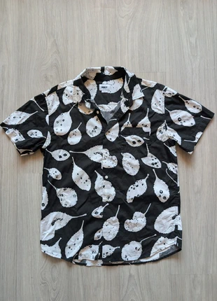 Chemise manches courtes Obey homme noir et blanc à motif feuilles taille M, brand: Obey, condition: New without tags, size: M, €35.00, €37.45 includes Buyer Protection
