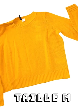 🧡 Pull Divided jaune orangé éclatant – Taille M 🌞, marque: H&M Divided, état: Très bon état, taille: M / 38 / 10, 6,00 €, 7,00 € Protection acheteurs incluse