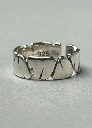 Bague craquelée en argent, marque: Argent, état: Très bon état, taille: Ajustable, 10,00 €, 11,20 € Protection acheteurs incluse