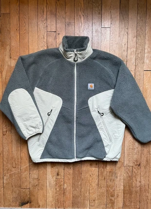 Veste polaire Carhartt Hillock Fleece Jacket Gris Beige / Taille XL, brand: Carhartt, condition: Very good, size: XL, €100.00, €105.70 includes Buyer Protection