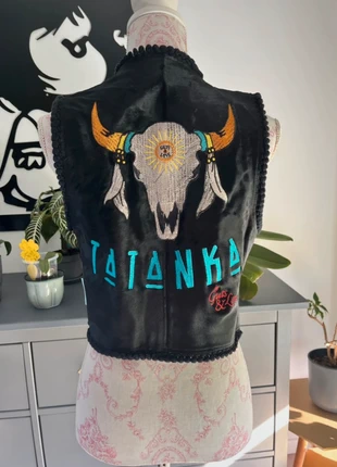 Chaleco piel bordado Guts&Love, merk: Guts & Love, staat: Heel goed, maat: S / 36 / 8, € 89,90, € 95,10 inclusief Kopersbescherming