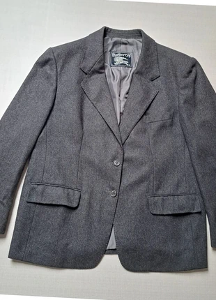 Blazer Burberrys' gris foncé taille 48 laine made in France, marca: Burberrys, estado: Muito bom, tamanho: 48, €45.00, €47.95 inclui Proteção do Comprador