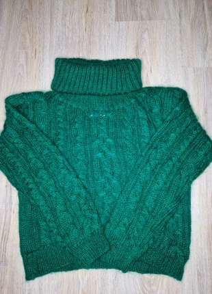 Pull en maille torsadée à col roulé vert taille S femme, marke: Vintage Dressing, zustand: Sehr gut, größe: S / 36 / 8, 6,50 €, 7,53 € inklusive Vinted-Käuferschutz