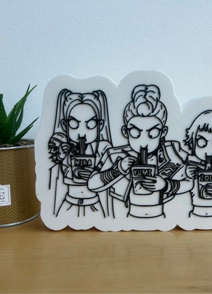 Support déco Huntrix – Kpop Demon Hunters style nouilles, marke: Kpop demon hunters, zustand: Sehr gut, 12,00 €, 13,30 € beinhaltet Vinted-Käuferschutz Pro