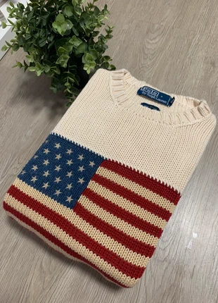 Pull usa flag Ralph Lauren s femme crème, marque: Ralph Lauren, état: Très bon état, taille: S / 36 / 8, 144,00 €, 151,90 € Protection acheteurs incluse