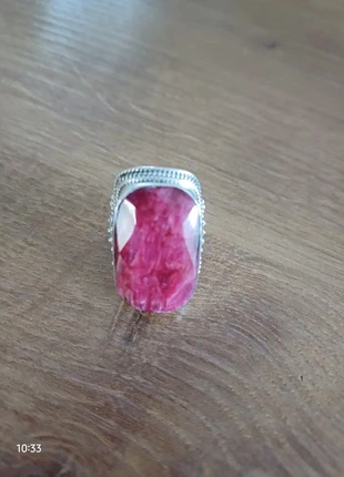 Bague argent et racine de rubis, condizioni: Ottime, taglia: 17,3 mm Ø / 14,5, €50.00, €53.20 include la Protezione acquisti